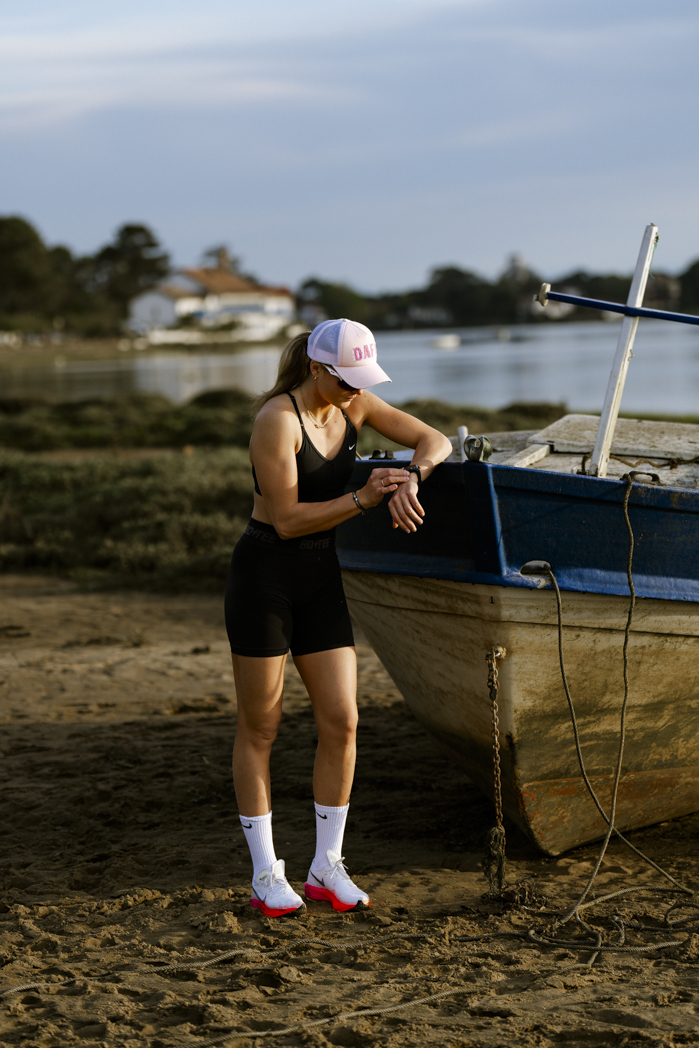 Emily Bondi running bord de lac Hossegor Dafy Moto photographe sportif